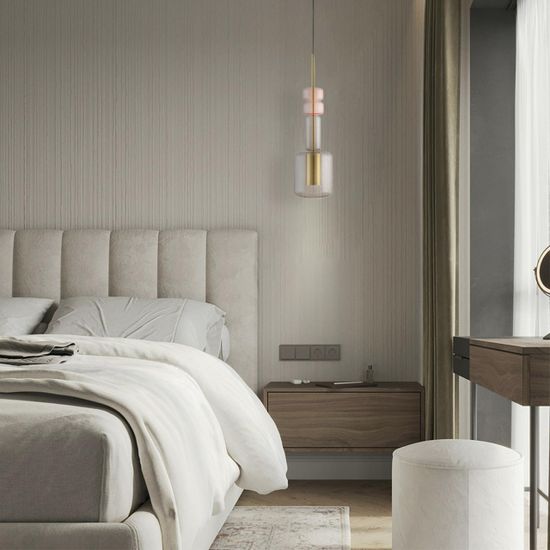 6504/1 SUSPENTIONI LN26 385 бронза, розовый, серый Подвес GU10 50W 220V VERONA