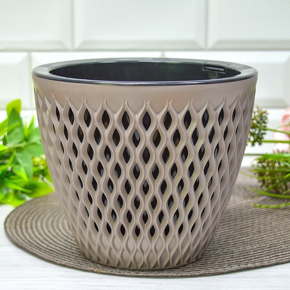 Кашпо Версаль 3л, мокачино