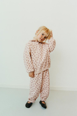 ZARA БРЮКИ BALLOON ИЗ ФУТЕРА С ЦВЕТОЧНЫМ ПРИНТОМ, ЦВЕТ СЛОНОВОЙ КОСТИ