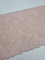 Кружево эластичное светлое какао КС37 (23 см)