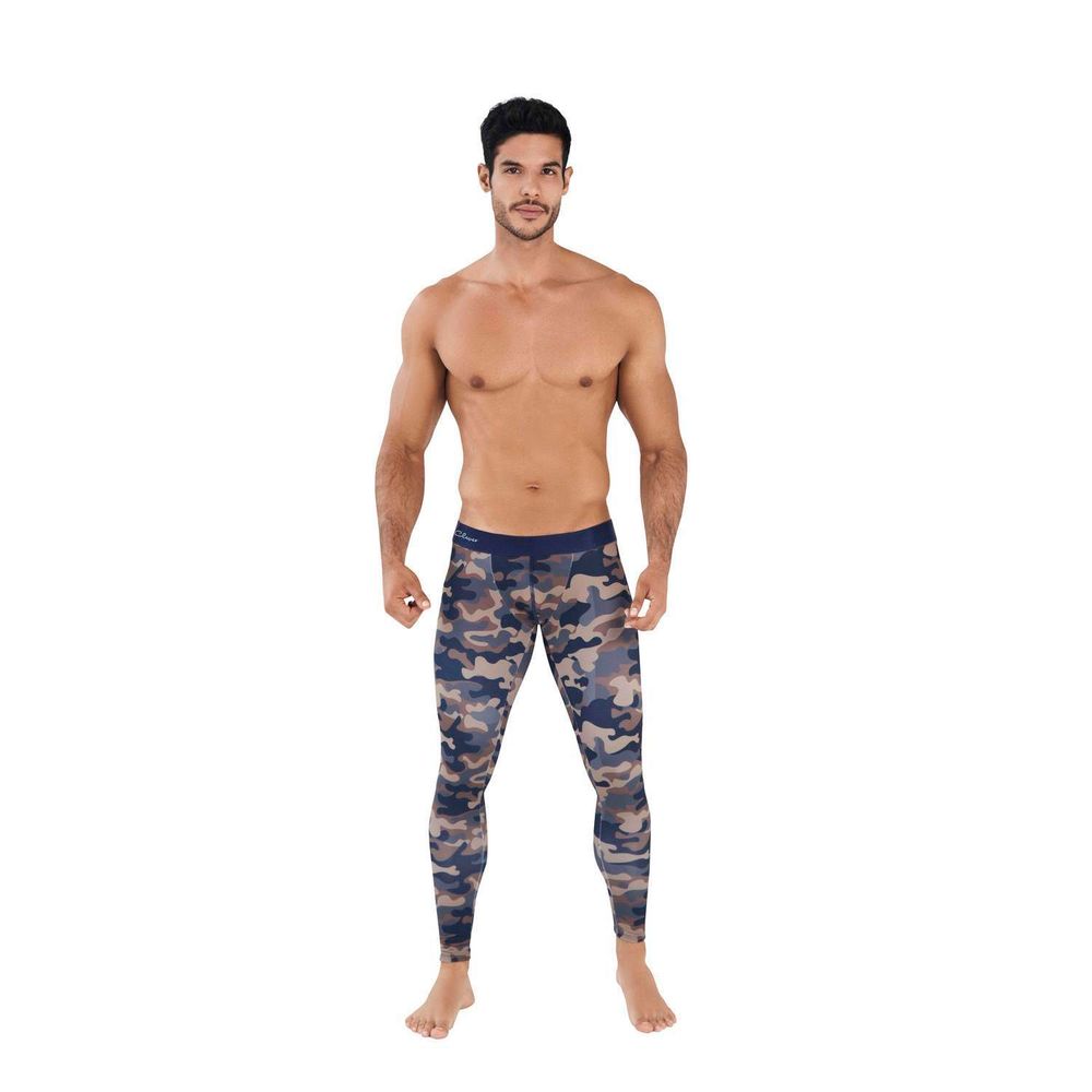 Мужские легинсы темно-синие камуфляжные Clever ACTION LONG PANT 042715