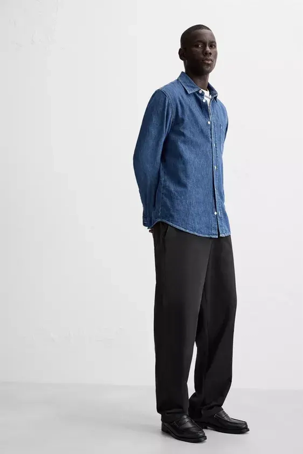 ZARA БРЮКИ-ДЖОГГЕРЫ STRAIGHT FIT, АНТРАЦИТОВО-СЕРЫЙ