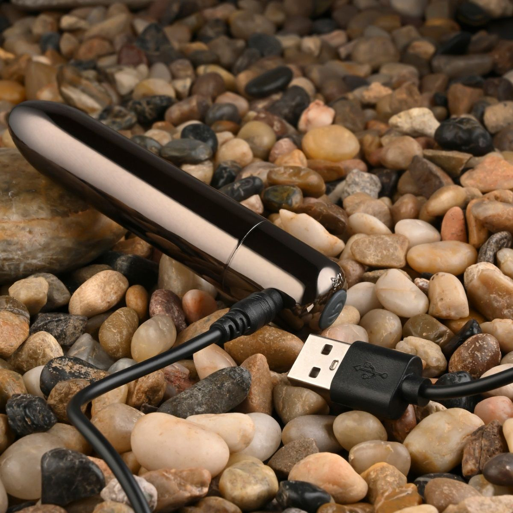 Черная вибропуля Real Simple - 10 см. (Цвет: черный)