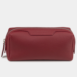 Нессесер Tube из кожи теленка вишневого цвета