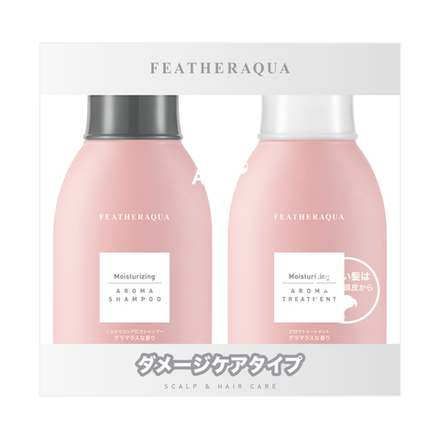 FEATHERAQUA ДОРОЖНЫЙ НАБОР: УВЛАЖНЯЮЩИЙ  КОМПЛЕКС J3/C3 (ШАМПУНЬ J3 /Moisturizing Aroma Shampoo J3+КОНДИЦИОНЕР C3/ Moisturizing Aroma Treatment C3) 80 мл и 80 г
