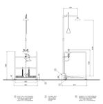 Аварийная платформа с фонтаном и душем нерж. сталь BOCCHISF SCP730SS зеленый