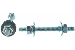 Шпилька крепежная, М8, 100 мм, сталь, серый, надежный