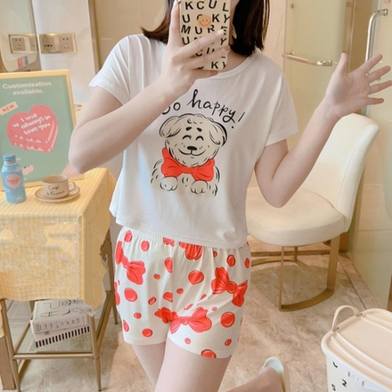[m]Пижама шорты и футболка В0162