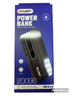 Внешний аккумулятор (Power bank) 3 USB Ecusin  20000 mAh  с фонариком