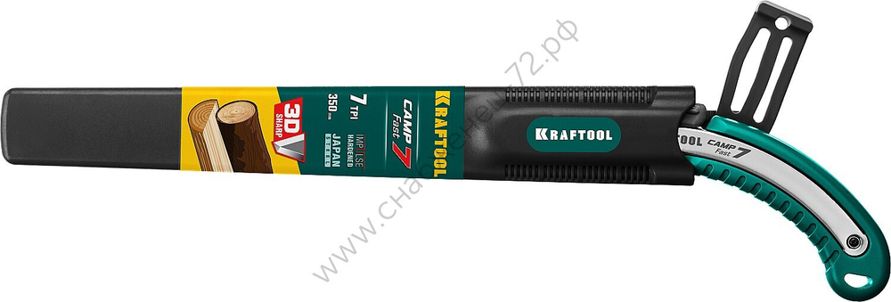 KRAFTOOL CAMP Fast 7 350 мм, Ножовка для быстрого реза сырой древесины (15216)