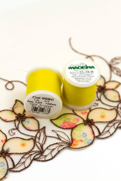 Нитки швейные Madeira aerofil №120 Col. 9980 желтый (100 м)