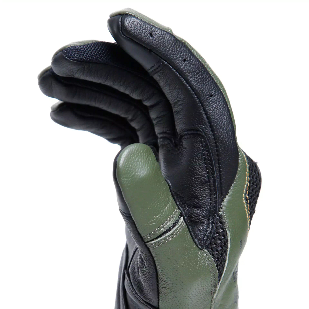 Перчатки комбинированные Dainese KARAKUM ERGO-TEK Black/Army-Green