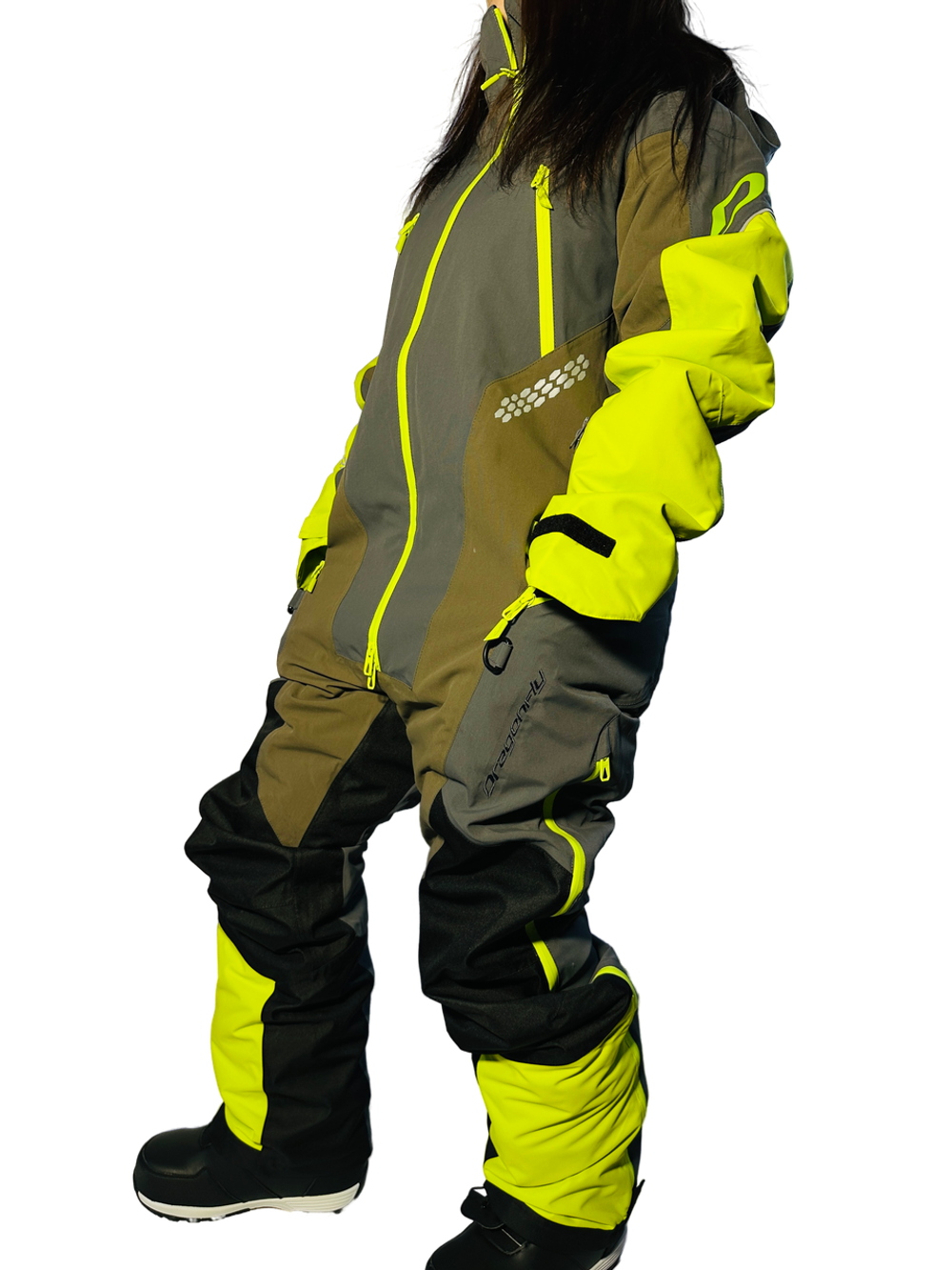 Комбинезон EXTREME 2.0 Man Grey - Brown - Lime Утепленный (100) (KXL)