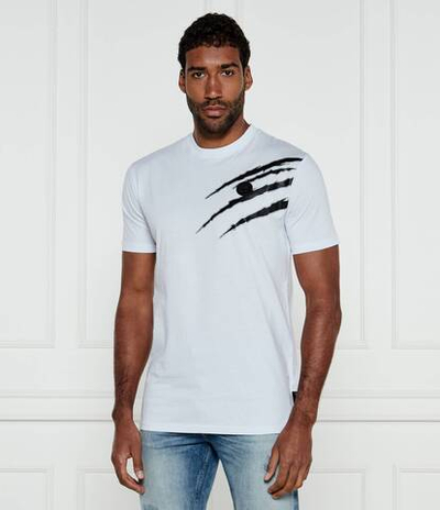 Футболка Lamina Scratch Plein Sport - белый(MTK8019 STE001N)