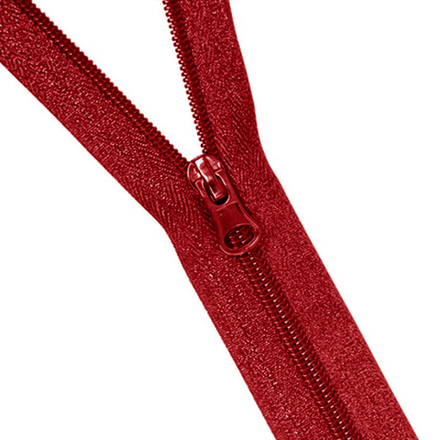 Молния витая, двухзамковая YKK Тип 5 80 см, цв.алый