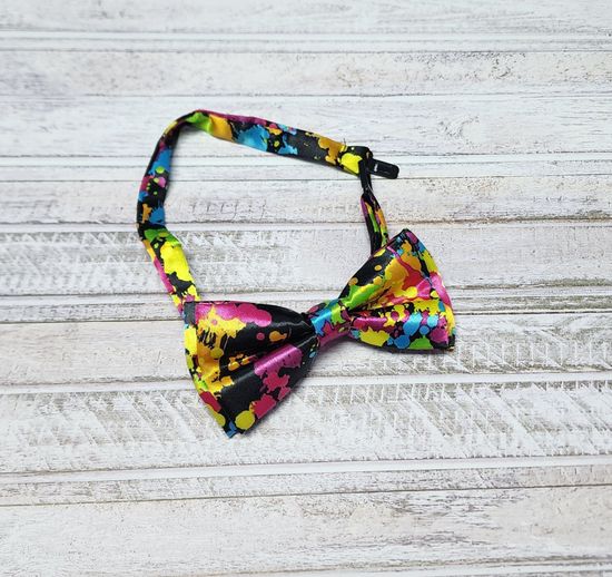 Галстук бабочка классика, лайм глянец