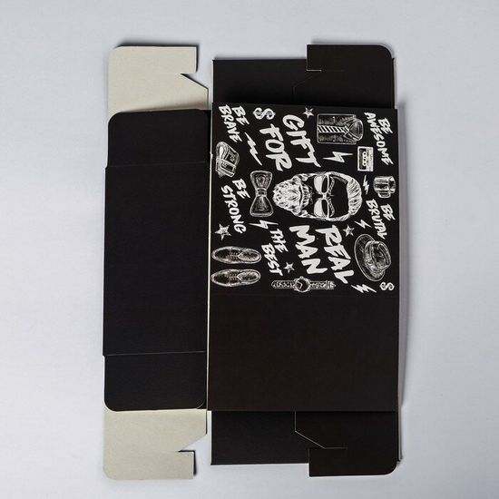 Коробка складная Gift for real man, 14 × 14 × 8 см 4796786