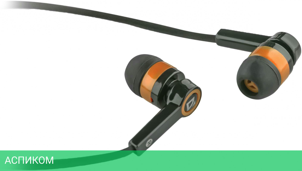 Наушники Defender Pulse-420 Black/Orange (63420)