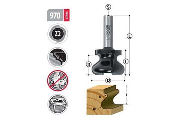 Фреза для скрытых ручек 30х22х52 мм, хв-к 8 мм, R=5/2.8 мм WOODWORK 970.5030.08