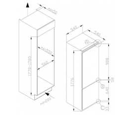 Встраиваемый холодильник Hansa BK318.3FVC