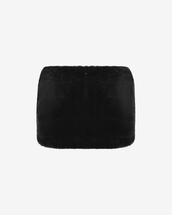 Юбка мини из меха