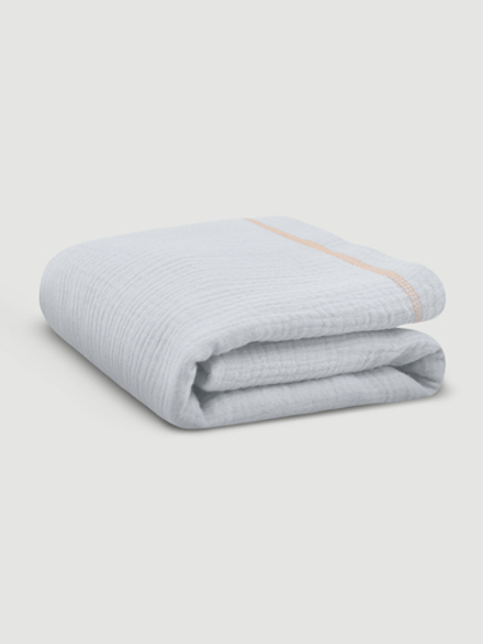 Плед-пелёнка Mjölk Blue Cloud из муслинового хлопка