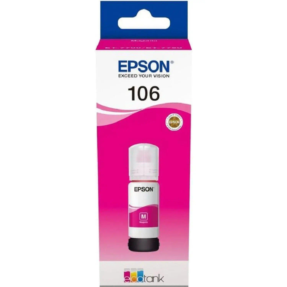 Чернила Epson 106 T00R3 C13T00R340 пу рпурный дляL7160/L7180