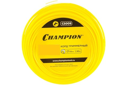 Корд триммер (леска) 1,6мм, 90м Champion круглый