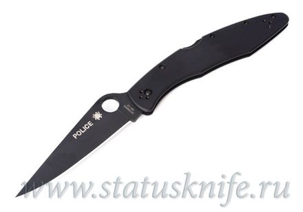 Нож Spyderco Police C07BKP Full Black Tactical