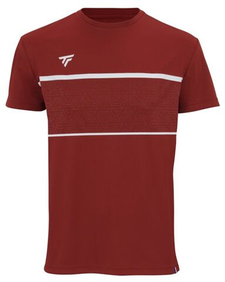 Мужская теннисная футболка Tecnifibre Team Tech Tee - cardinal
