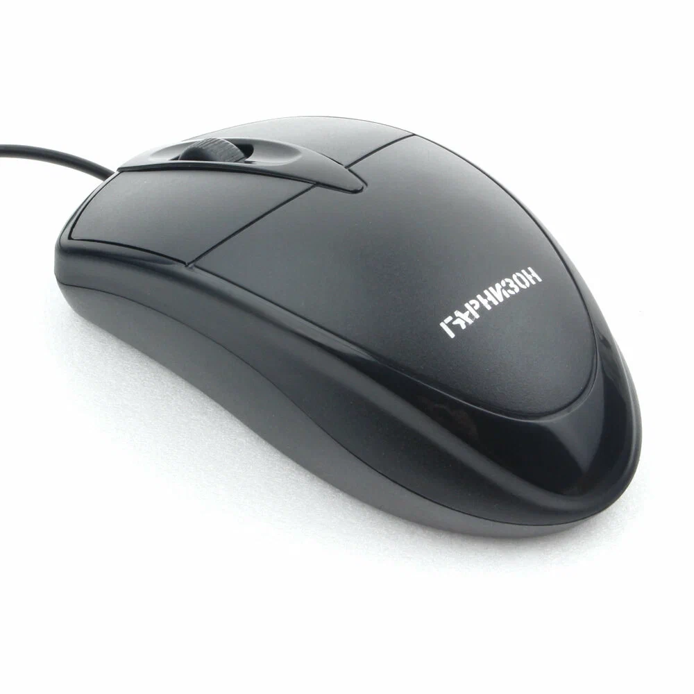 Мышь проводная ГАРНИЗОН GM-225XL чёрная 3 кнопки 2-метра кабель