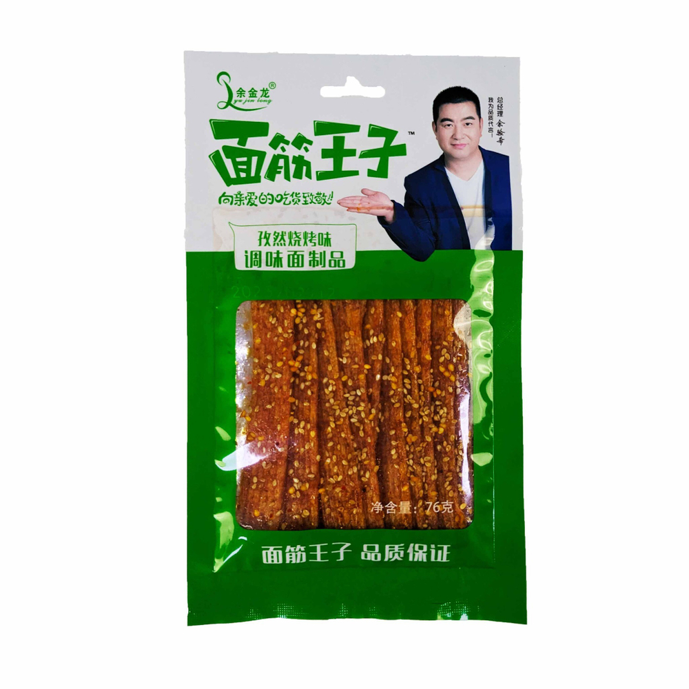 VV Food and Beverageсо Соевая закуска острая Lyu Jin Long со вкусом барбекю, 76 гр.