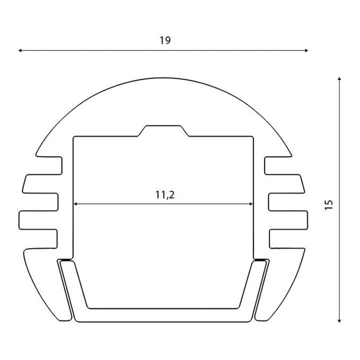 Профиль с рассеивателем SWG SF-1915 001761