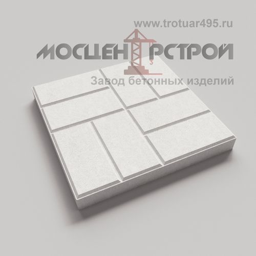 Тротуарная плитка 8 кирпичей 500х500х50