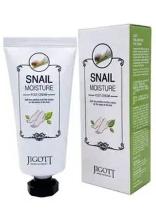 Увлажняющий крем для ног с улиточным муцином JIGOTT Snail Moisture Foot Cream, 100 ml