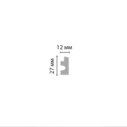 Молдинг Decomaster ECO LINE D316-2-82 27х12х2900 мм дерево