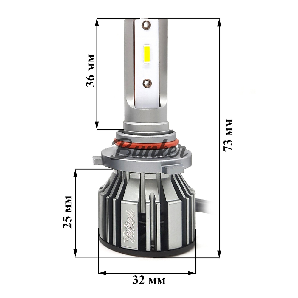 Светодиодные автомобильные LED лампы TaKiMi Orion HB3 (9005) 5500K 12V