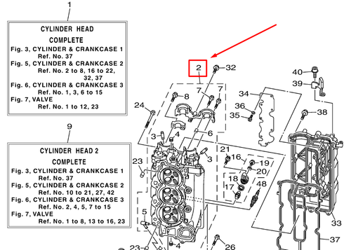 6P2-11110-11-9S CYLINDER HEAD ASSY