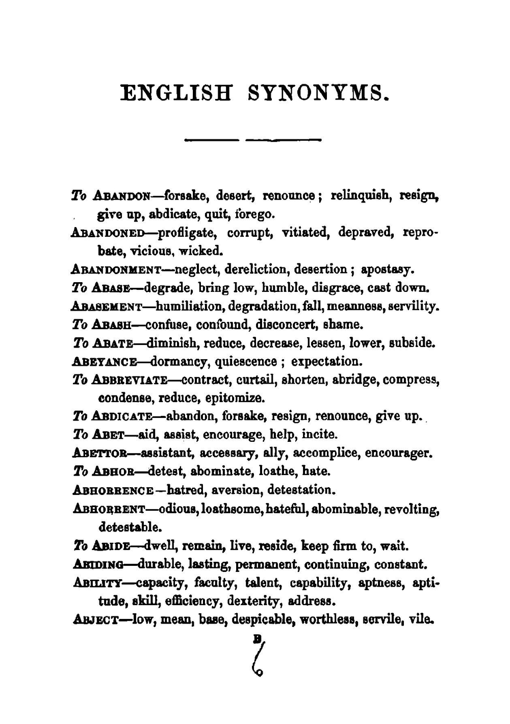 Сomprehensive dictionary of english synonyms | William Carpenter