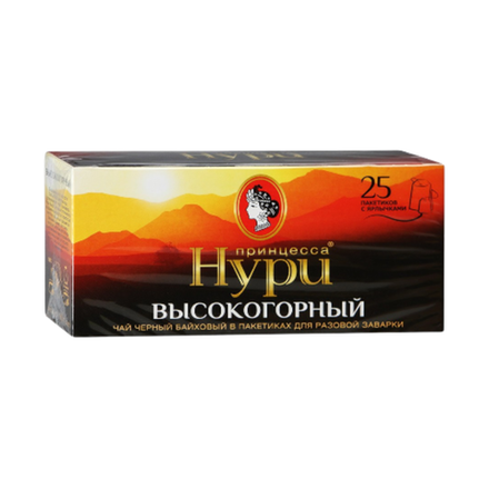 Чай черный Принцесса Нури высокогорный 25 пакетов