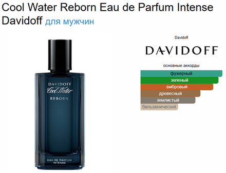 Davidoff Cool Water Reborn Eau de Parfum Intense 100 ml (duty free парфюмерия)