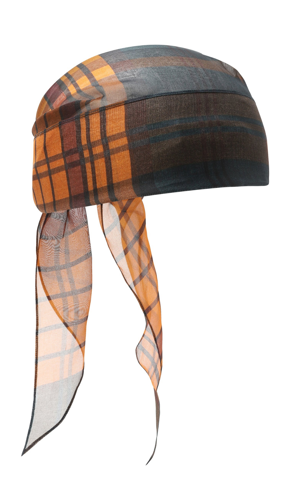 Косынка из шелка в клетку