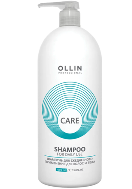 Шампунь для ежедневного применения для волос и тела Care 1000мл OLLIN Professional