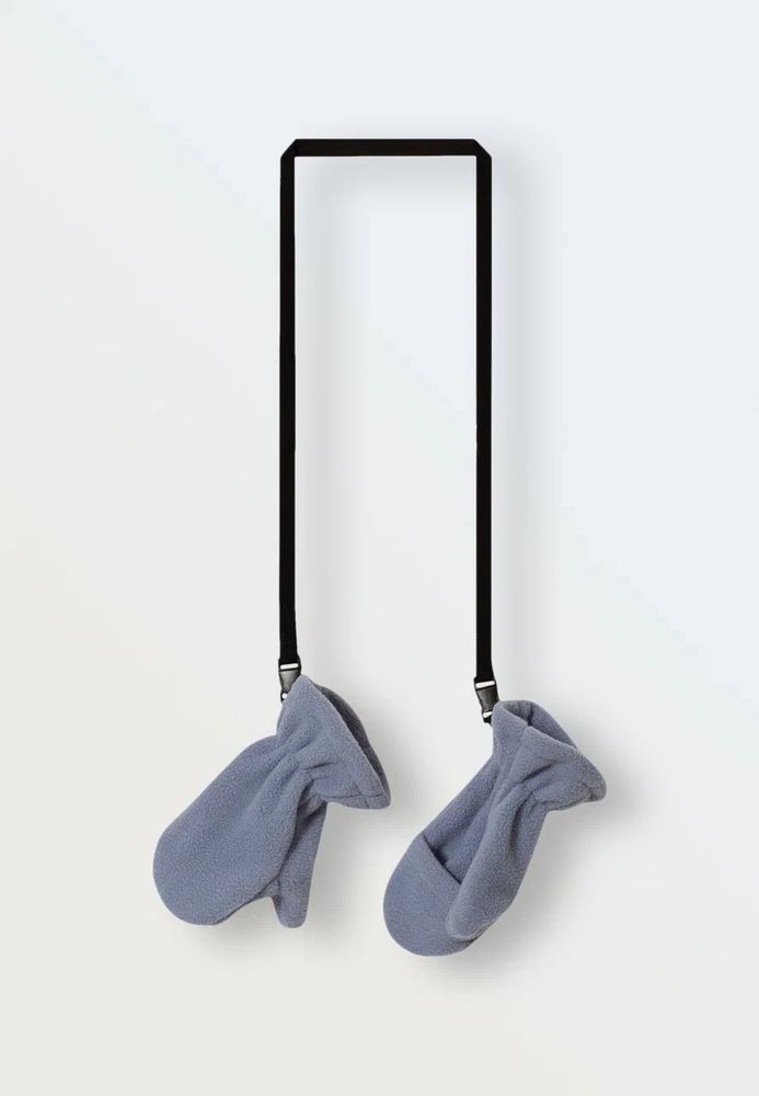 Рукавички на резинке из флиса &quot;Cute&quot; (синий)