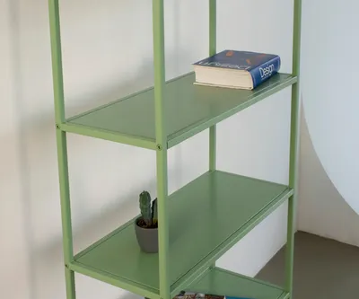 Стеллаж металлический 155х60х25, зеленый