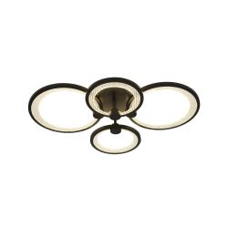 Светильник потолочный светодиодный ЭРА Модерн Odry CLL-1-78W 3K-6,5K RC BK с ДУ черный | Светильники SPB-6 с ДУ