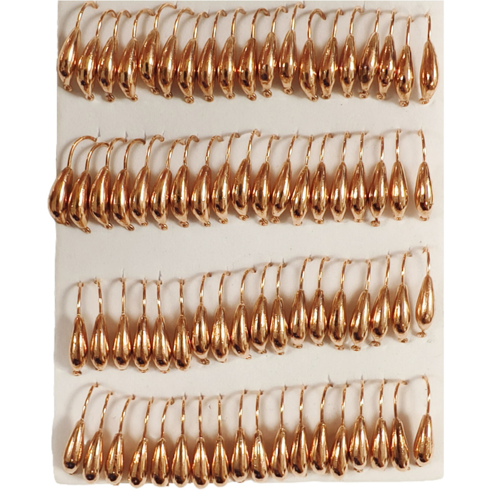 Мормышки вольфрамовые №3 Банан, цвет медь, 0,85 гр.( набор 10 штук) цена указана за 1 штук