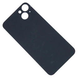 Задняя крышка для Apple iPhone 14 Plus Черный (стекло, широкий вырез под камеру)