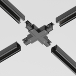 Соединитель X-образный для трёхфазного шинопровода Maytoni TRA005CX-31B