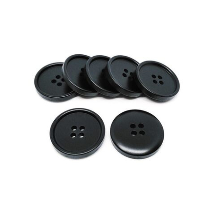 Пуговица, туб 68, цв.черный, 25мм DY-1277 40L